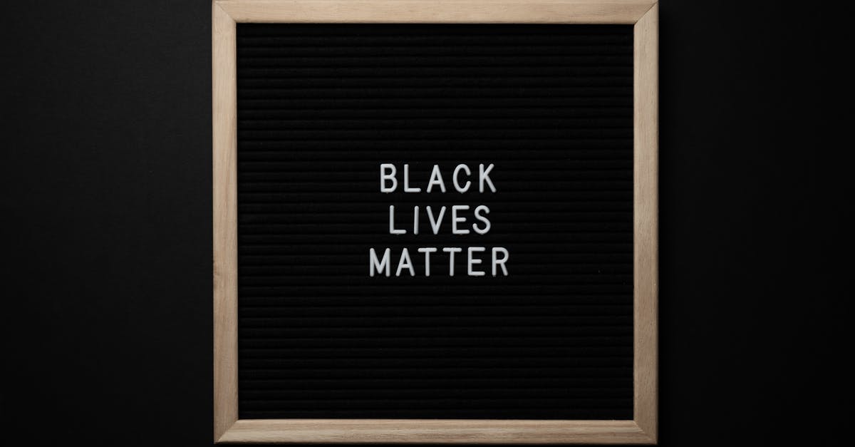 Resolving betrothals 'stuck' due opinion change - Slogan Black Lives Matter on black board Resolving betrothals 'stuck' due opinion change - Slogan Black Lives Matter on black board
