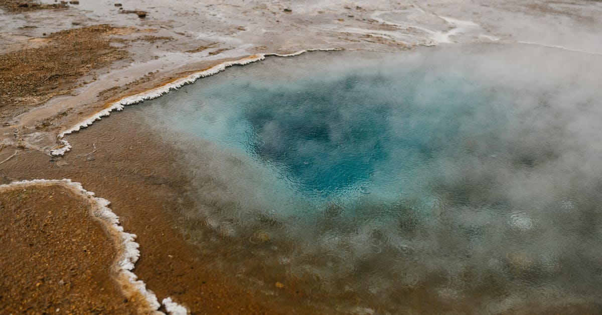 Restore Steam games from non-Steam backup [duplicate] - High angle picturesque scenery of hot geyser with crystal clear blue water on sandy terrain
