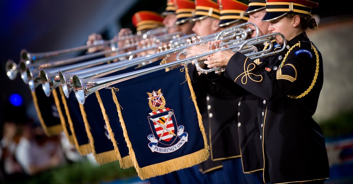 Rift Herald and Baron - People in Uniform Using a Trumpet Instrument With Blue and Yellow Flag Under