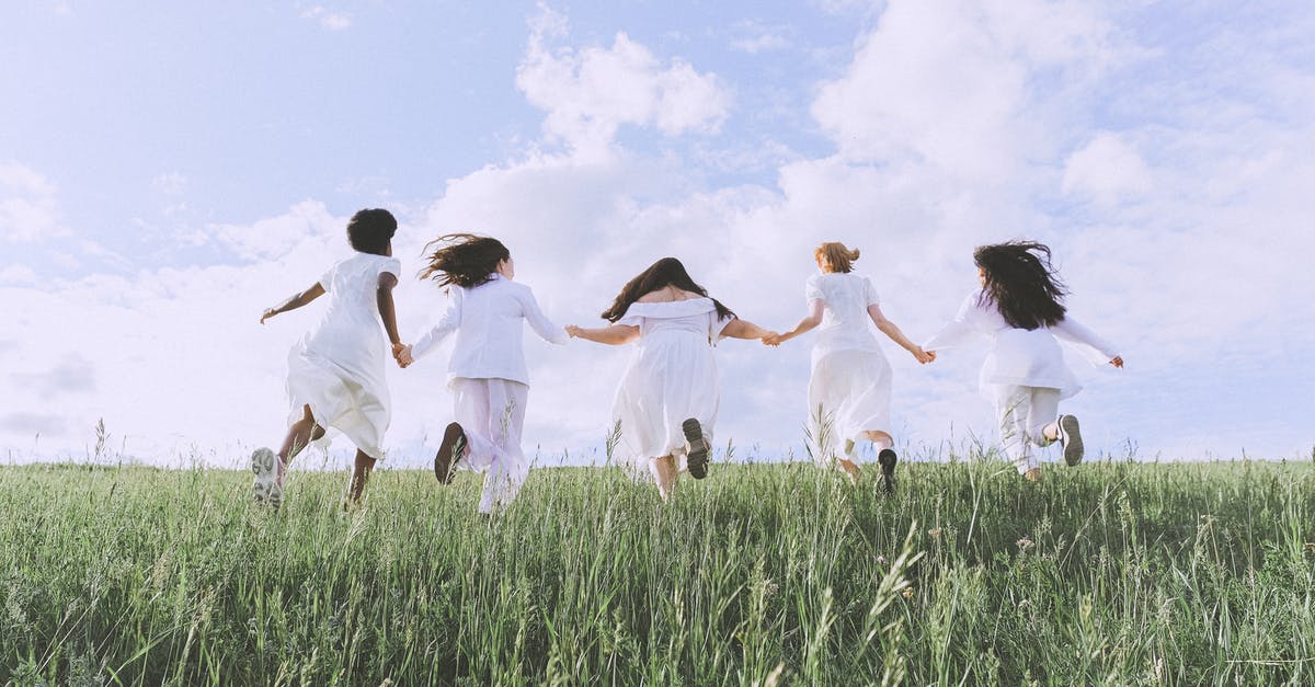 Running Low on Limestone - Group Of Women Running on Green Grass Field Running Low on Limestone - Group Of Women Running on Green Grass Field