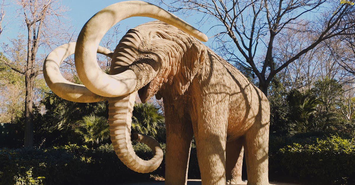 Save files too large [duplicate] - Brown Elephant Statue on Road