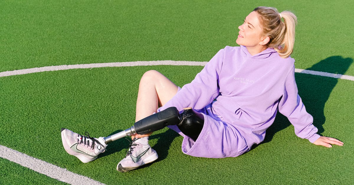 Skyrim - Disable Idle Follower Dialog - Woman with leg prosthesis on sports court