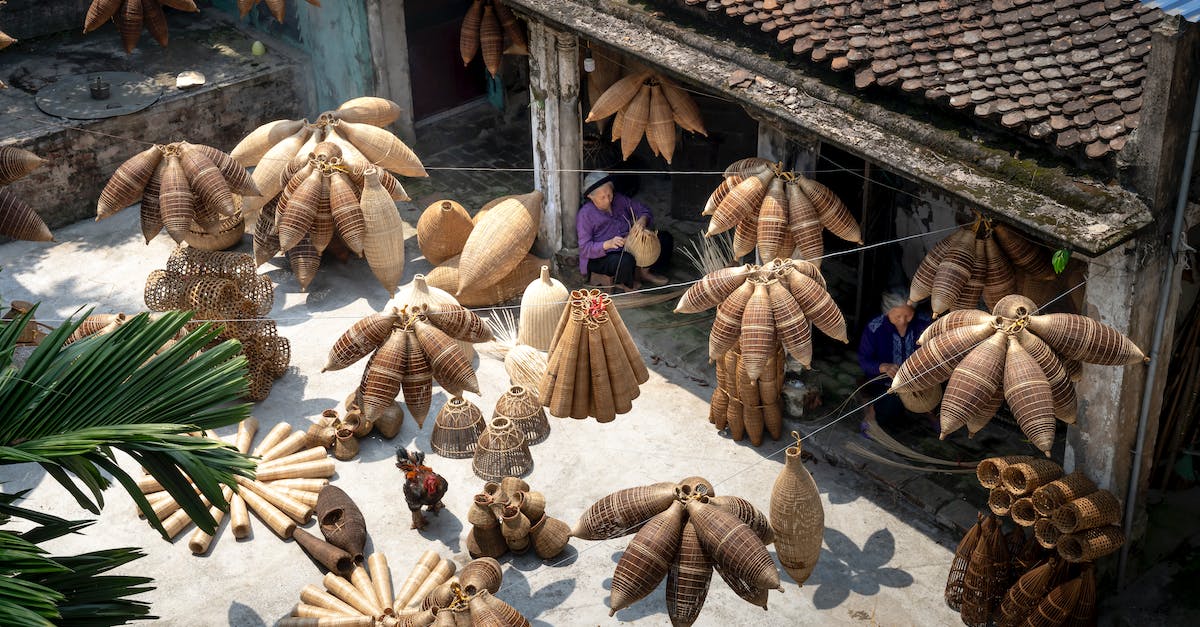 So many deathclaws... How do I make them stop? - From above of people sitting and making bamboo fish traps while working on local bazaar in Vietnam in daylight So many deathclaws... How do I make them stop? - From above of people sitting and making bamboo fish traps while working on local bazaar in Vietnam in daylight