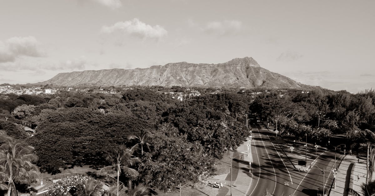 Some cities producing 2 for 1 units - Aerial View on the Diamond Head in Hawaii 
