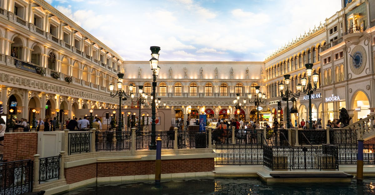 Some cities producing 2 for 1 units - Cafes and stores at Lave Vegas Venice, Nevada, USA