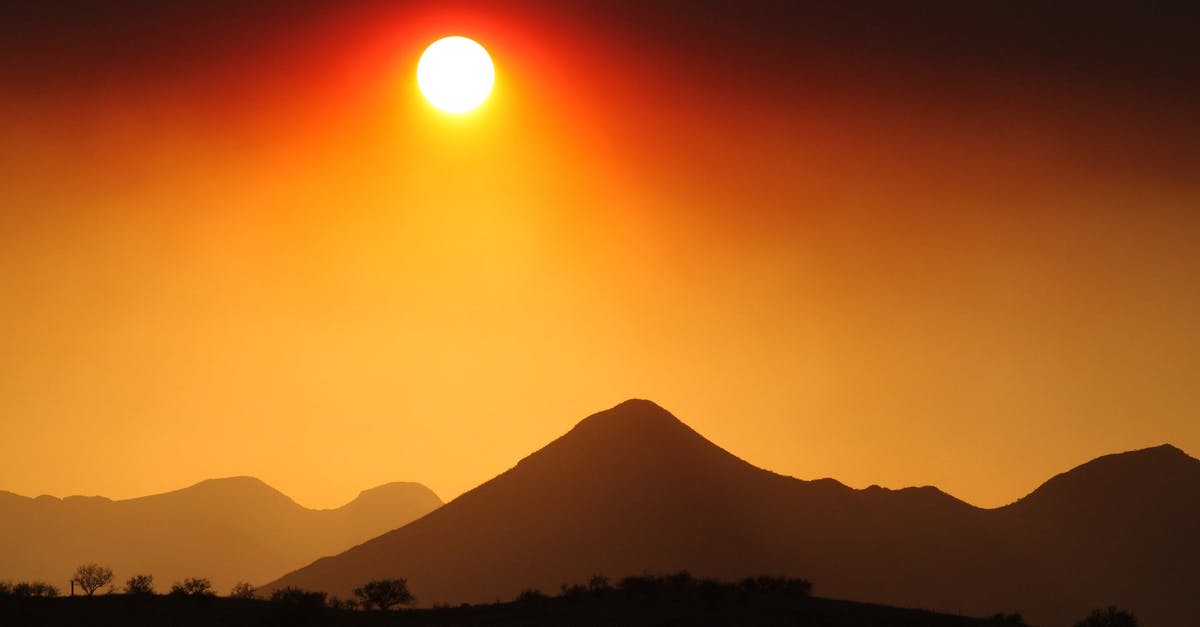 STAB in Pokémon Sun & Moon - Silhouette Photography of Mountains and Trees