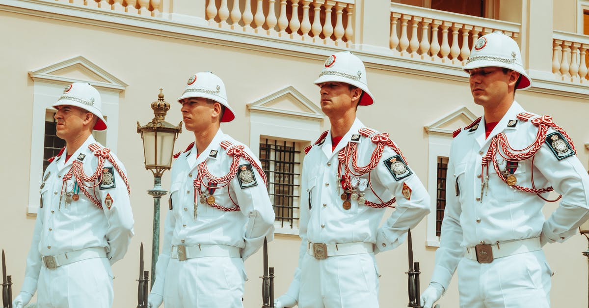 Stackable badges - The Military Personnel of Monaco Holding Bayonets Stackable badges - The Military Personnel of Monaco Holding Bayonets