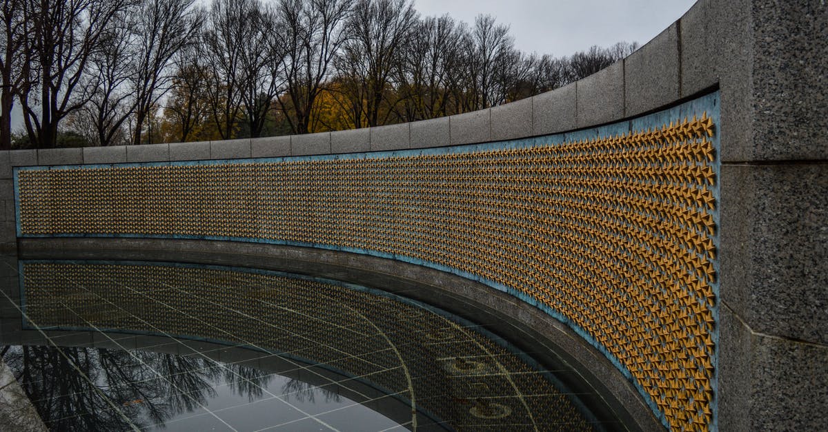 Star Wars Jedi Outcast, have 3 codes but main array is offline - Golden stars on Freedom Wall at World War II Memorial located in in National Mall in Washington DC against gloomy sky