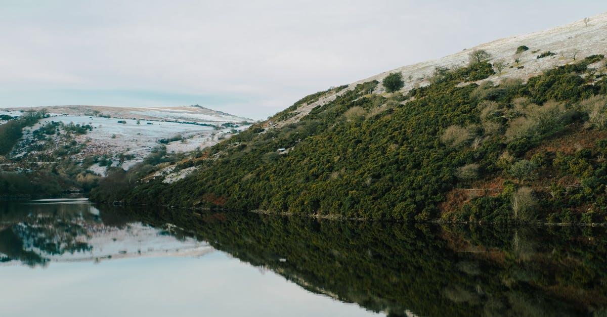 Starcraft 2 certain cutscenes freeze on single frame but audio still plays - Picturesque view of lake with reflection of grassy slope against snowy hill under cloudy sky Starcraft 2 certain cutscenes freeze on single frame but audio still plays - Picturesque view of lake with reflection of grassy slope against snowy hill under cloudy sky