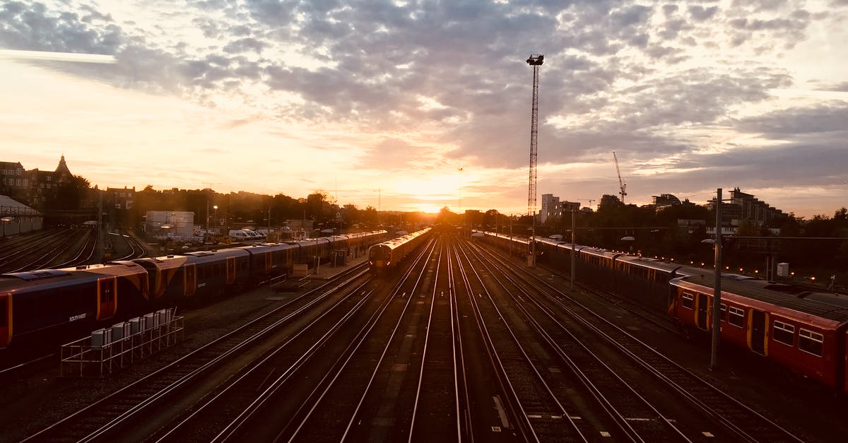 Station isn't long enough? - Landscape View of Railway Station during Sunrise