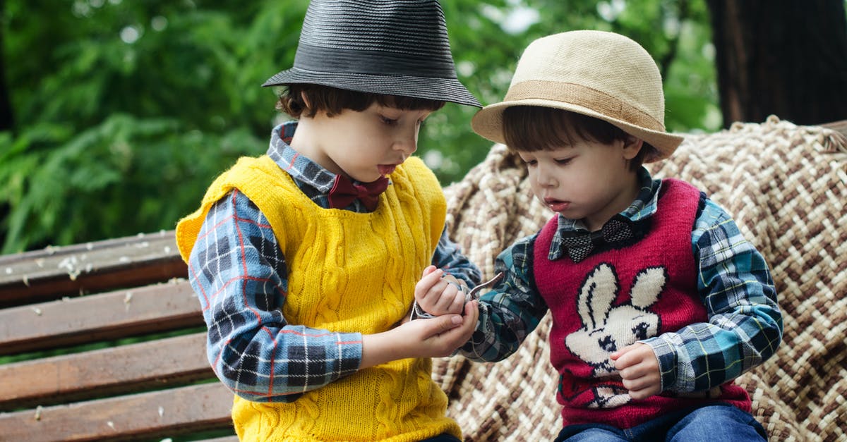 Steam family share playing together - Two Boys Sitting on Bench Wearing Hats and Long-sleeved Shirts