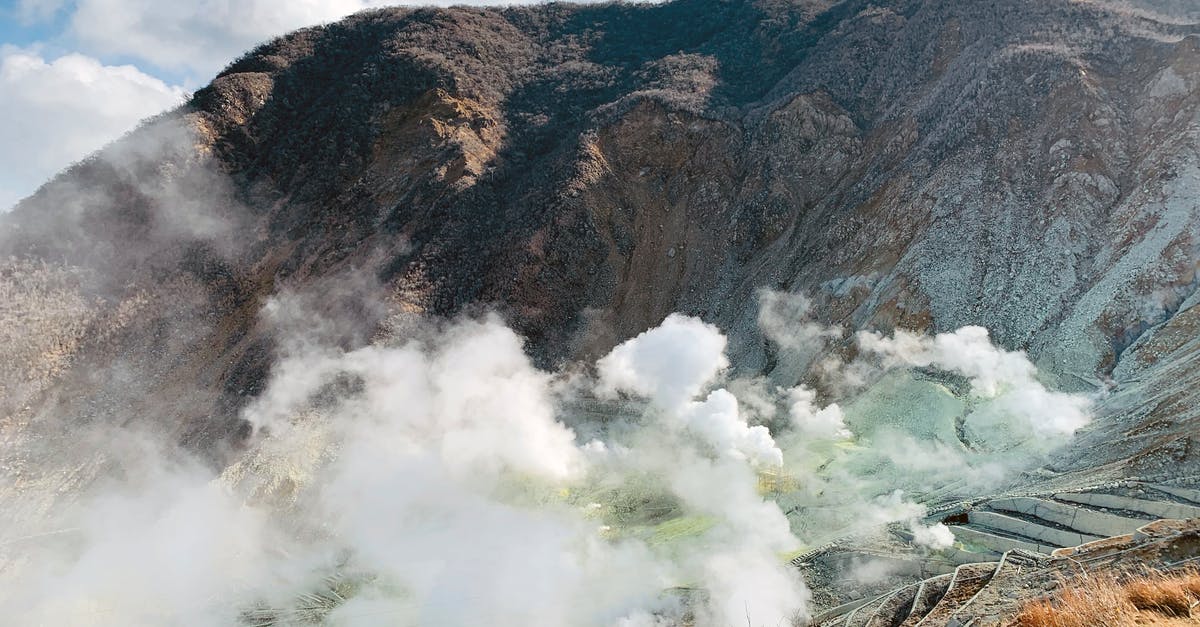 Steam Games bought in Japan, and their fate - Scenic view of active volcano with smoking mist over rough rocky valley in Hakone Japan Steam Games bought in Japan, and their fate - Scenic view of active volcano with smoking mist over rough rocky valley in Hakone Japan