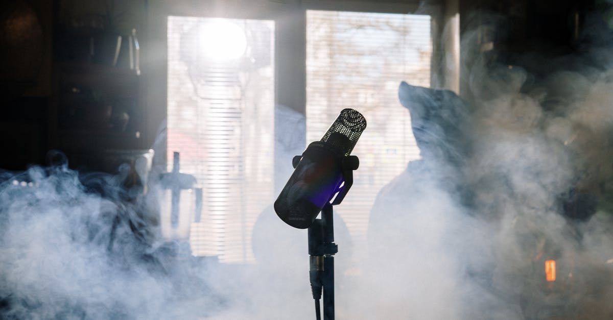 T - Spawn to Mid Window Smoke Mirage - Black Microphone With Stand Near White Smoke T - Spawn to Mid Window Smoke Mirage - Black Microphone With Stand Near White Smoke