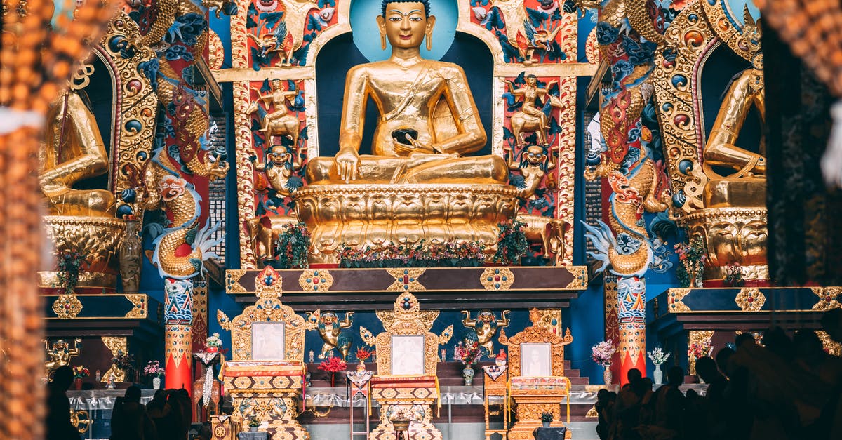 Temple of the Ancients - Can I return? - Gold and Red Hindu Deity Statue Temple of the Ancients - Can I return? - Gold and Red Hindu Deity Statue