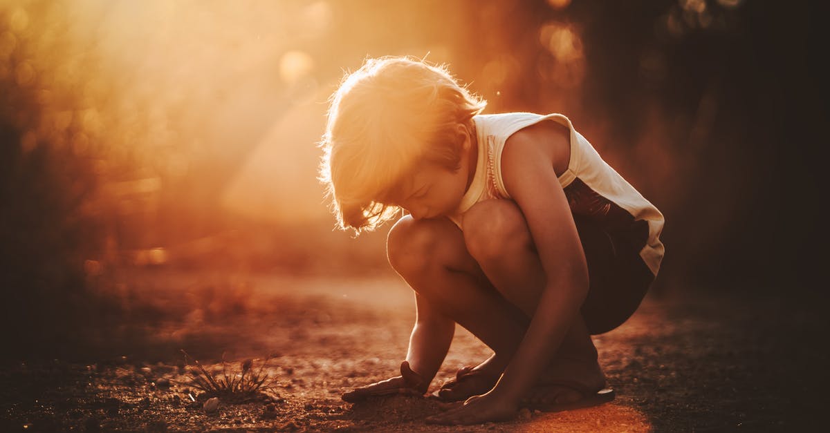 The last level of Arizona Sunshine crashes my game - Full body of child in casual clothes squatting and playing with sand in park The last level of Arizona Sunshine crashes my game - Full body of child in casual clothes squatting and playing with sand in park