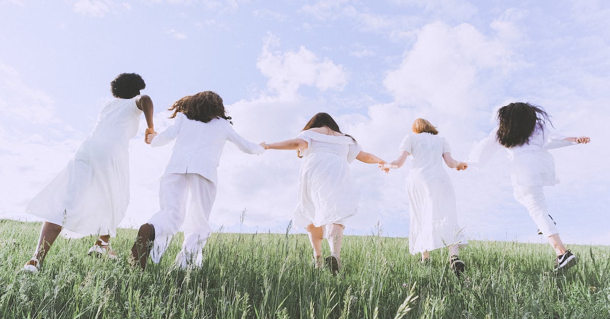 This program is running low on memory - Women in White Dress Running on Green Grass Field This program is running low on memory - Women in White Dress Running on Green Grass Field