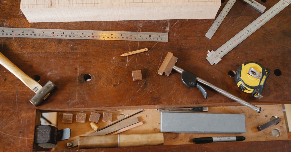 Tinker's Construct Can't craft mod items? - Top view of various equipment for joinery and measuring placed on timber table Tinker's Construct Can't craft mod items? - Top view of various equipment for joinery and measuring placed on timber table