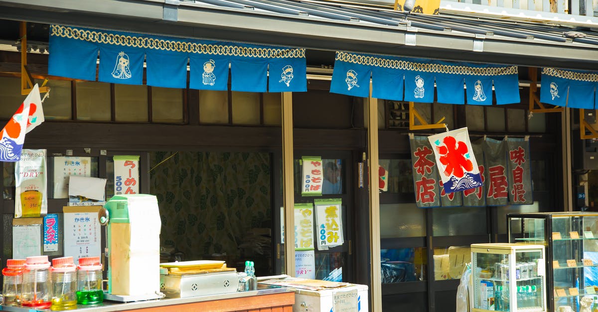 Trade/weapon/armor shop empty - Local Asian street shops with showcases in city Trade/weapon/armor shop empty - Local Asian street shops with showcases in city