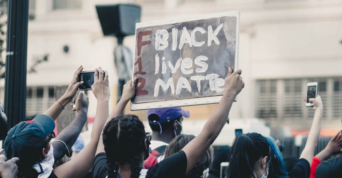 Transfer world from multiplayer to singleplayer and continue with the right progress - Crowd of people standing on street and protesting racial injustice with placards in daylight Transfer world from multiplayer to singleplayer and continue with the right progress - Crowd of people standing on street and protesting racial injustice with placards in daylight