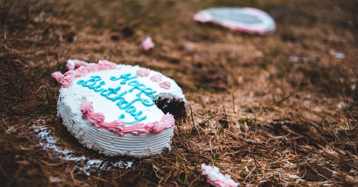 Trash Foods and Questions About It - Happy Birthday Cake on Brown Dried Grass