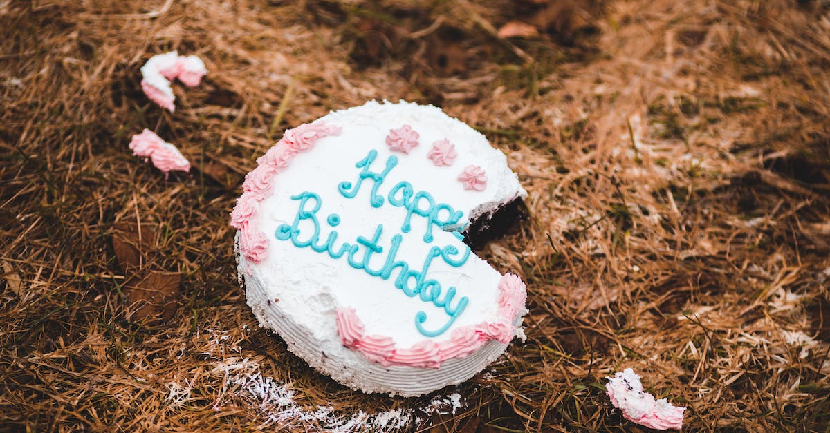 Trash Foods and Questions About It - Happy Birthday Cake on Ground