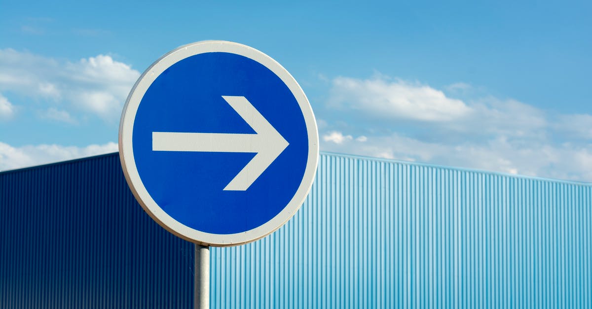 Trine 1 and 2 close right after launch - Blue Road Sign With Arrow Trine 1 and 2 close right after launch - Blue Road Sign With Arrow