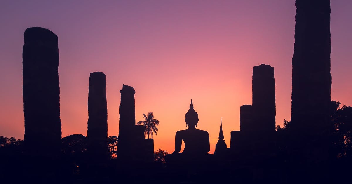 Trying to attract certain dwellers - Majestic sunset sky over Big Buddha statue