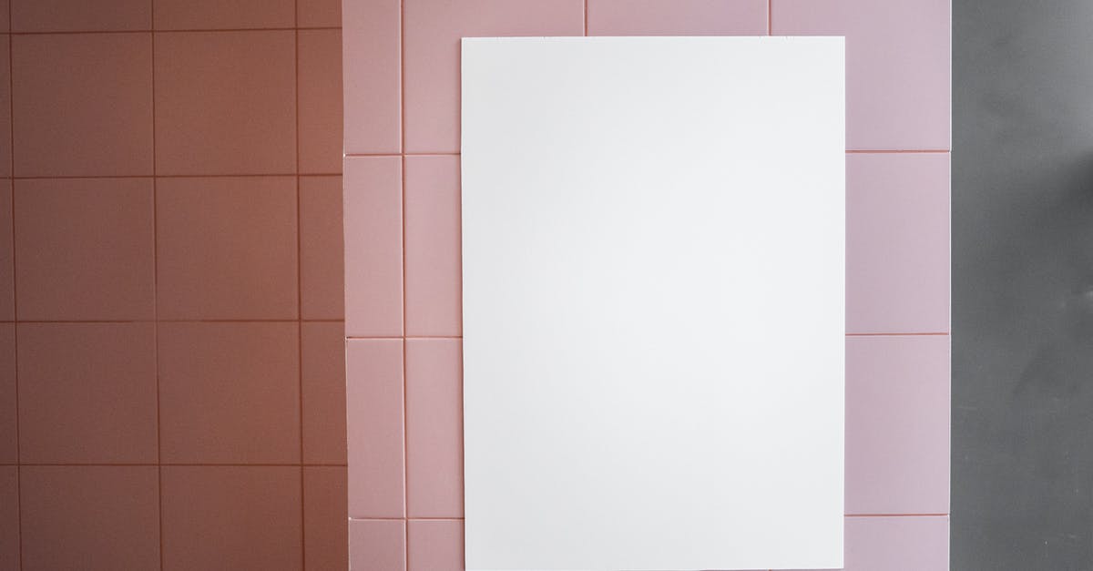 Unable to clear a mission to "buy something new in the stash"? - White poster placed on tile wall Unable to clear a mission to "buy something new in the stash"? - White poster placed on tile wall