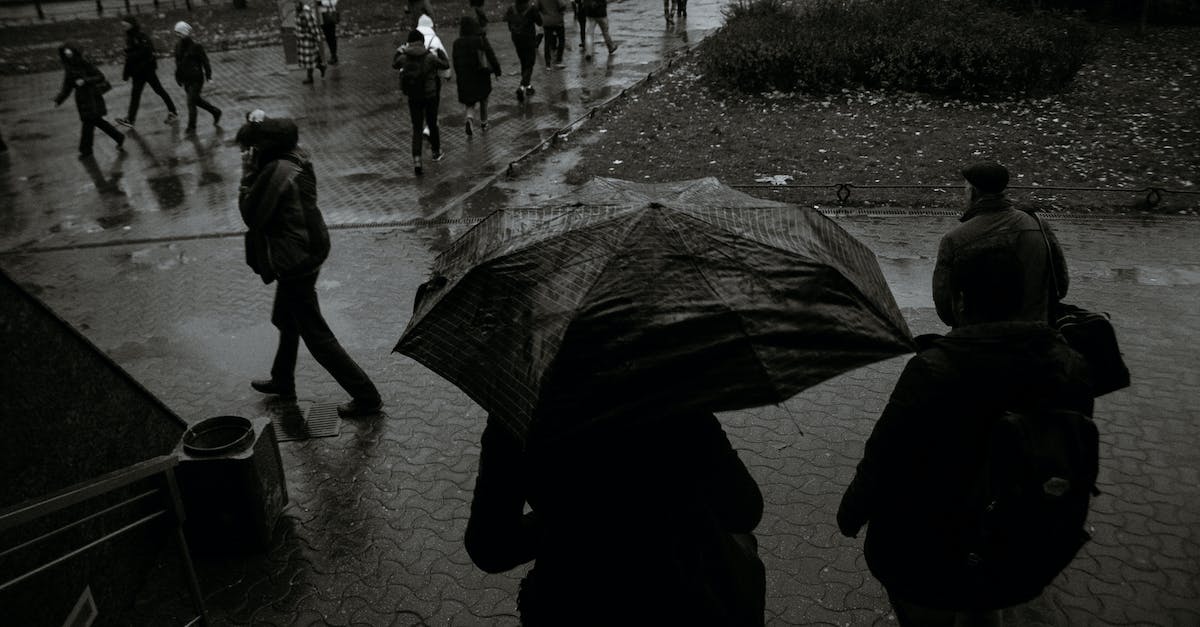 Unable to leave random steam groups - People with umbrellas walking on wet street Unable to leave random steam groups - People with umbrellas walking on wet street