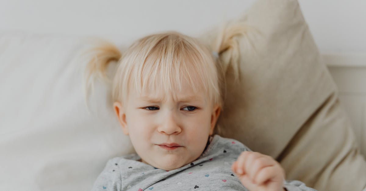 Unhappy dweller due to unseen corpse - Portrait of Little Girl with Unhappy Exp