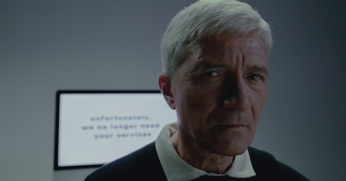 Useless upgrades? - Elderly man standing and information behind that he is not needed anymore Useless upgrades? - Elderly man standing and information behind that he is not needed anymore