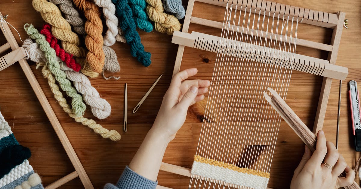 Using NBT tags in crafting - Top View Photo of Person Weaving Using Hand Loom