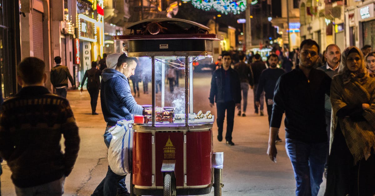 Vendor recipe for a rare item - Peddler selling chestnuts in Taksim Vendor recipe for a rare item - Peddler selling chestnuts in Taksim