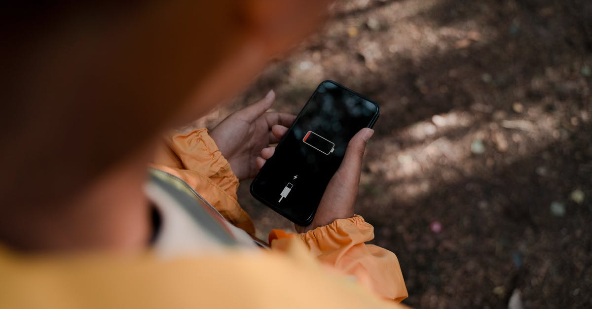 Visual Boy Advance does not load battery/save file - Teenage Boy Holding Smart Phone with Low Battery in Forest