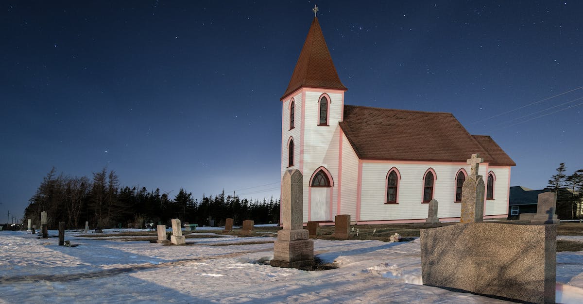 Weapon smith Ornifex died in Shaded Ruins and there is no tombstone - Cemetery with gravestones and church at dusk in winter Weapon smith Ornifex died in Shaded Ruins and there is no tombstone - Cemetery with gravestones and church at dusk in winter