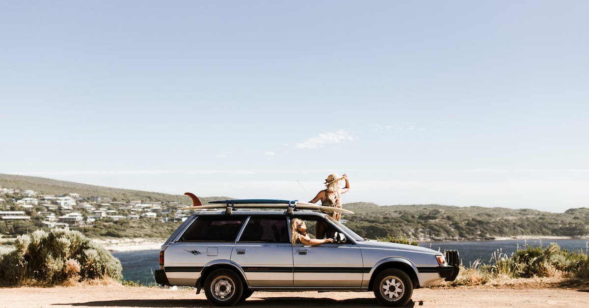 What's the best car for exploring, both on and off-road? - Unrecognizable tourists looking out of car on rough road