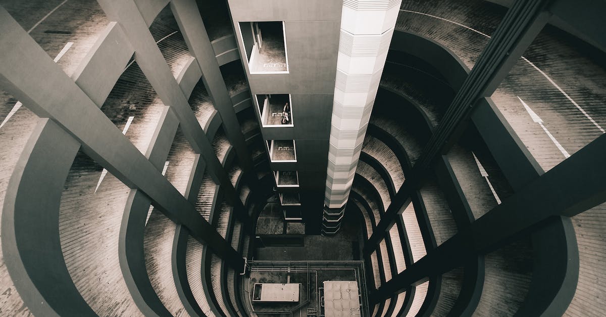What's the best way to level after you get into the Outlands? - Futuristic concrete building of multilevel parking