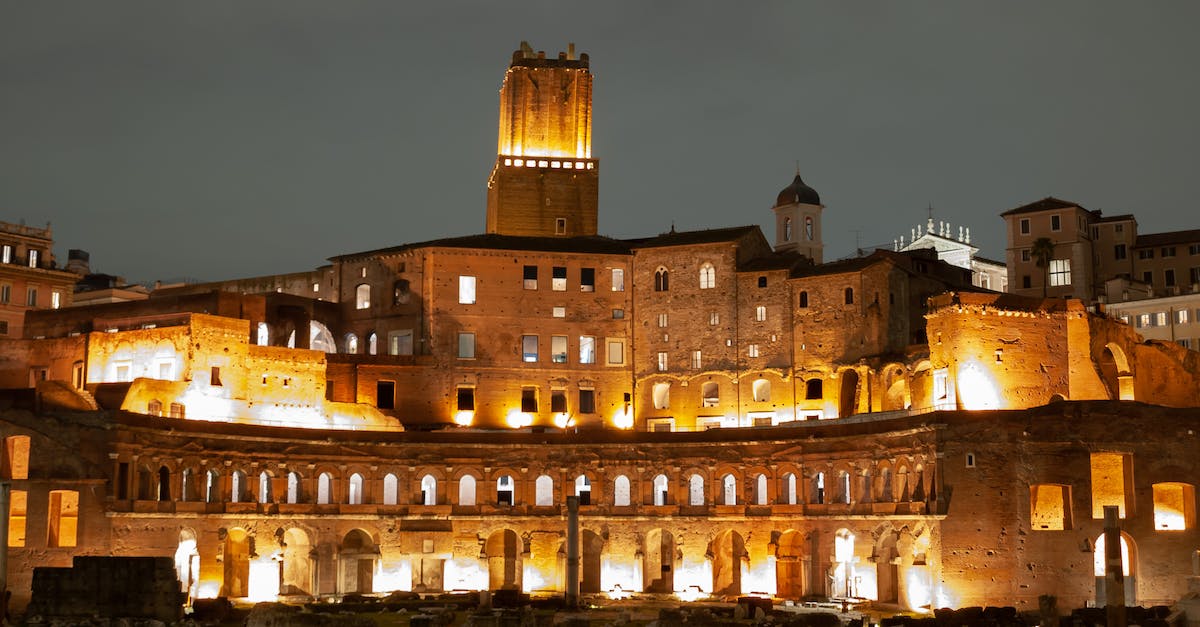 What's the bull's-eye? - Trajans Market Illuminated at Dawn 