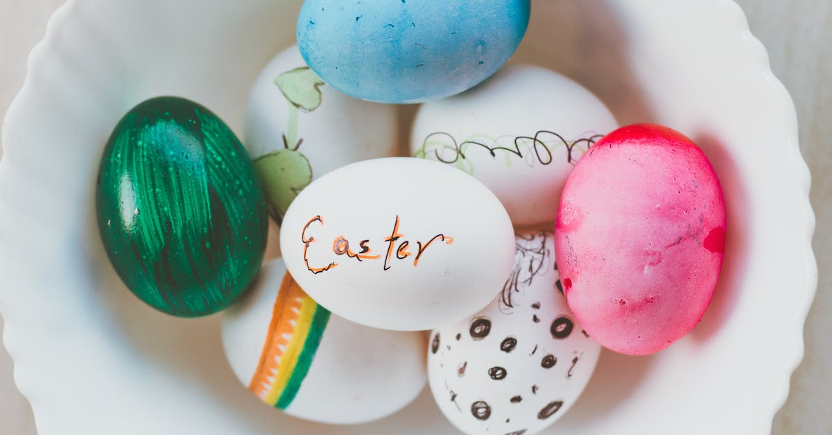 What's the point of different cooldowns for the powers? - Top view of assorted multicolored chicken eggs with bright handmade ornament in ceramic bowl for festive religious event at home