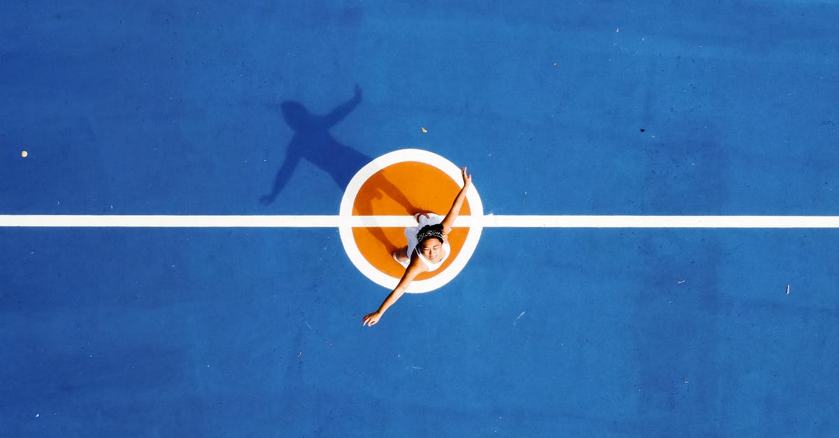 What actions/stats are affected by player height and weight? - From above of young sportive female athlete in activewear on blue sports ground What actions/stats are affected by player height and weight? - From above of young sportive female athlete in activewear on blue sports ground