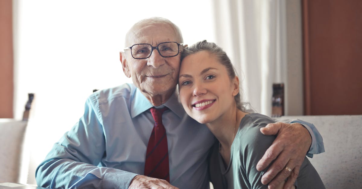 What affects a trader/store generating caps? - Positive senior man in formal wear and eyeglasses hugging with young lady while sitting at table