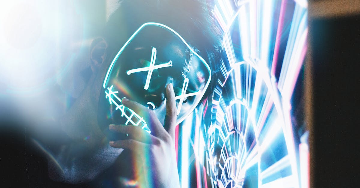 What are glowing spots with the Mask of Truth? - Man Wearing Led Purge Mask What are glowing spots with the Mask of Truth? - Man Wearing Led Purge Mask