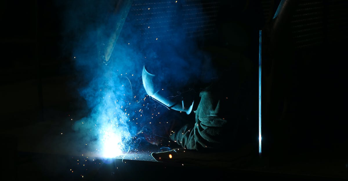 What are glowing spots with the Mask of Truth? - Man Using a Electric Welding What are glowing spots with the Mask of Truth? - Man Using a Electric Welding