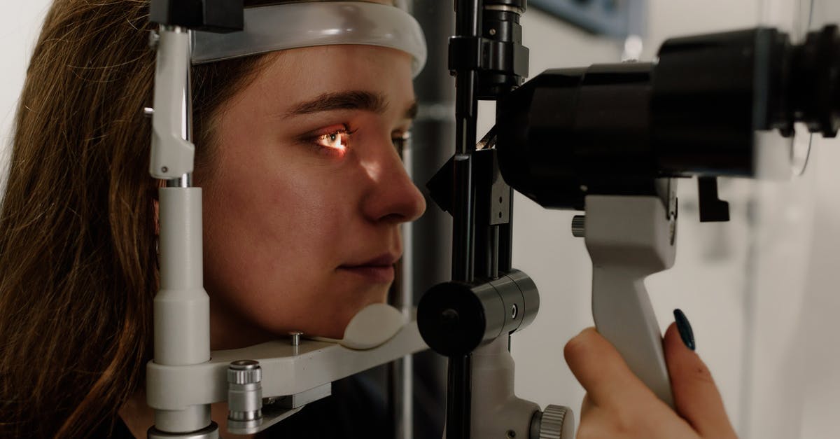 What are items that help us to get vision spells? - Woman testing vision on microscope What are items that help us to get vision spells? - Woman testing vision on microscope
