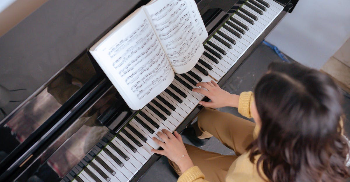 What are the 5 music tracks that play for each of the World of Light shops? - From above of crop faceless woman in warm yellow sweater with music book practicing music on piano in light classroom What are the 5 music tracks that play for each of the World of Light shops? - From above of crop faceless woman in warm yellow sweater with music book practicing music on piano in light classroom