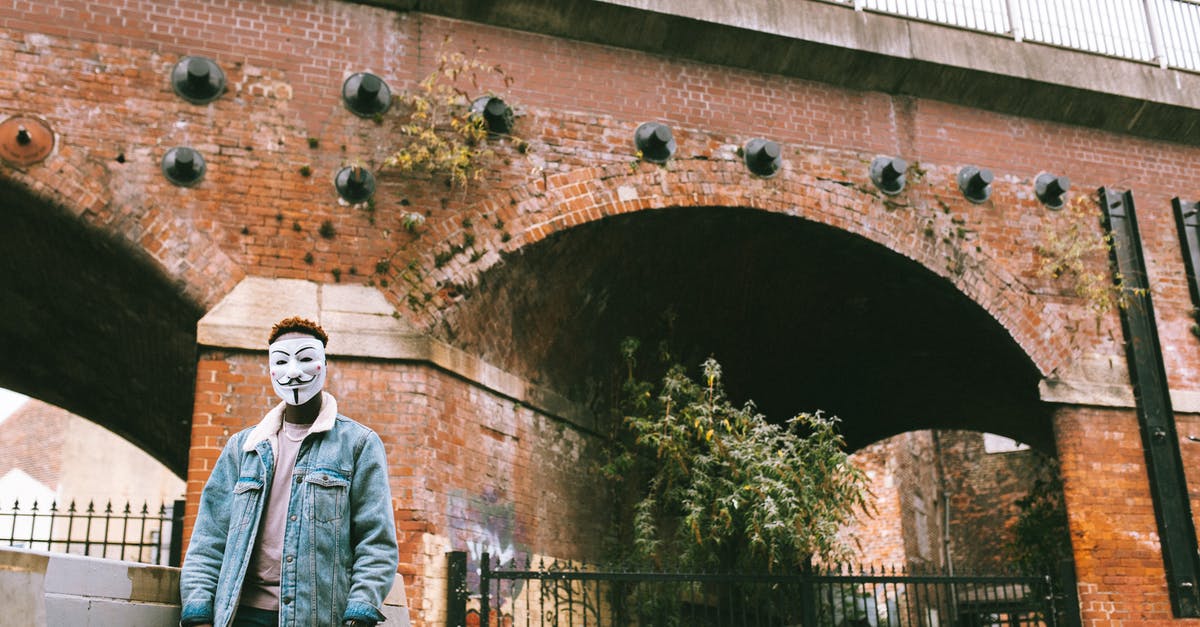 What are the advantages/disadvantages of the Masque and the Axe? - Unrecognizable black male in Anonymous mask standing on street What are the advantages/disadvantages of the Masque and the Axe? - Unrecognizable black male in Anonymous mask standing on street