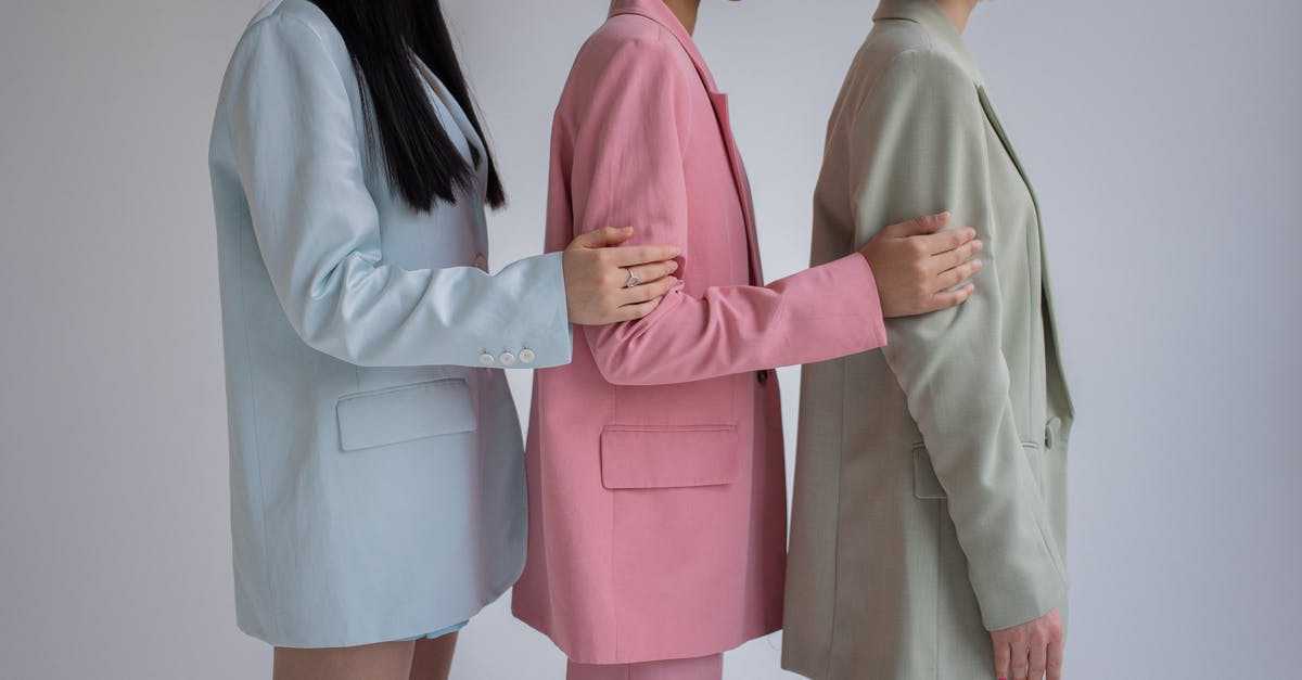 What are the different methods and their respective odds of getting/earning character specific items? - Side view of crop multiracial female models wearing trendy formal outfits standing in row against gray background