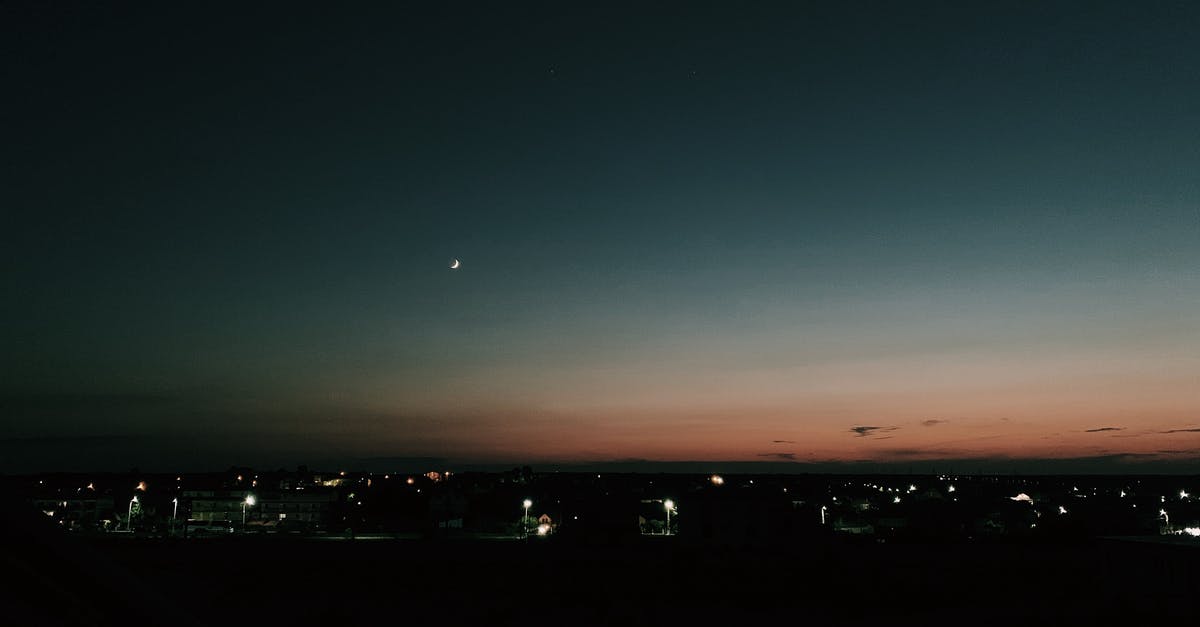 What are the effects of discovering a natural wonder? - Late evening sky over small town