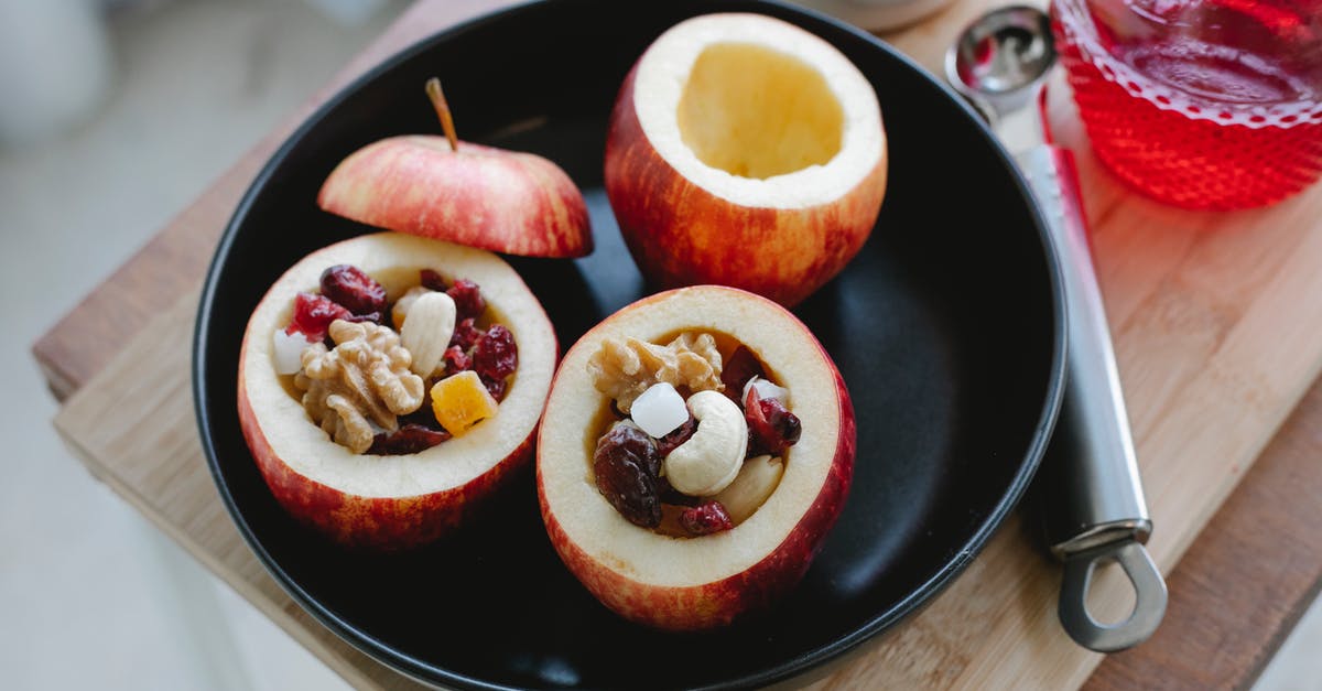 What are the effects of not filling up your active menu completely? - Delicious fresh apples stuffed with assorted nuts What are the effects of not filling up your active menu completely? - Delicious fresh apples stuffed with assorted nuts