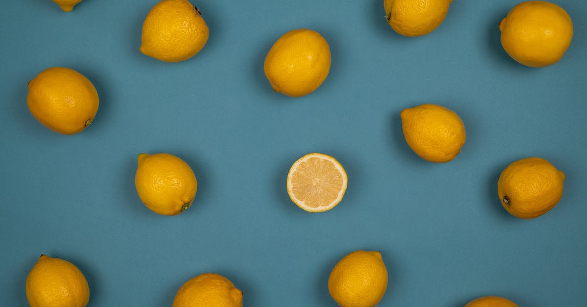 What are the individual Color Ids? - Fresh lemons with juicy flesh on blue background